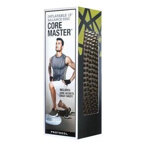 Core Master Inflatable 13" Balance Disc With Pump Fitness Workout Home Gym - NEW
